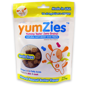 Yumzies grain free peanut butter dog treats