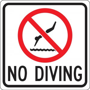 dive with caution