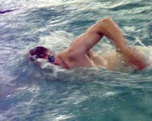 swim parallel to shore