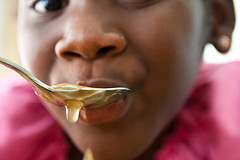 slurping soup