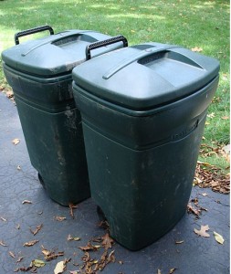 garbage cans