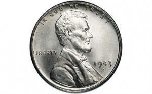 1943 World War II Silver Penny