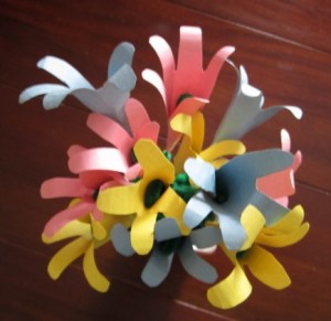 handprint bouquet