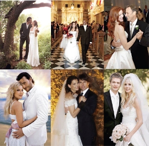celebrity wedding dresses