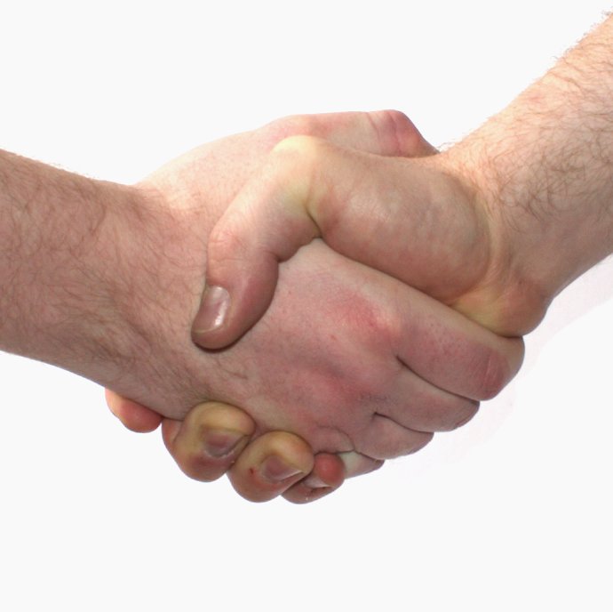 Have a strong handshake