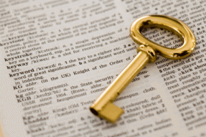 key on page