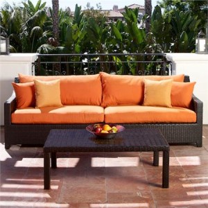 rattan couch