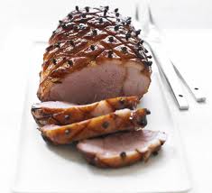 Honey glazed ham