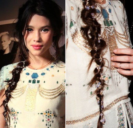  Beads in a braid