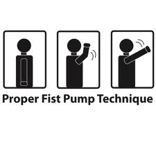 Hand bump, fist bump