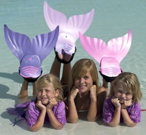 mermaid swim fins