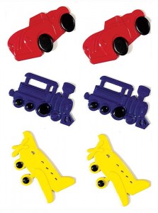 airplane and train embellishments