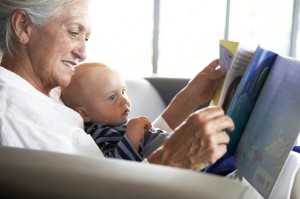 grandparents and book