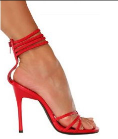 Strappy stilettos