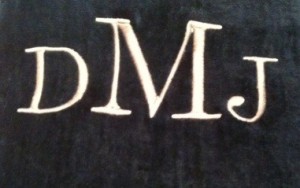 monogram towel