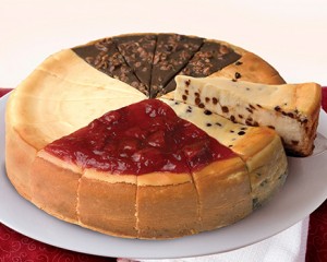 cheesecake sampler from Eli's