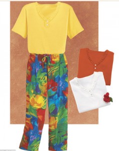 Floral Capri pants
