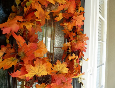 DIY autumn wreath