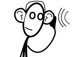 person listening