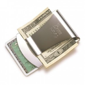 leather money clip