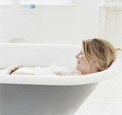 Hot shower or bath