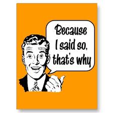 Because…