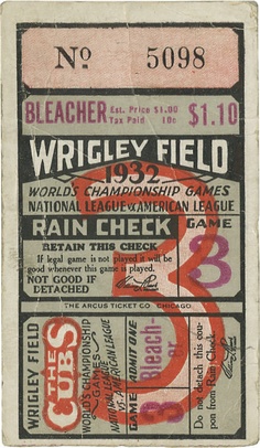 Ticket stubs