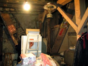 messy storage room