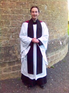 smiling priest