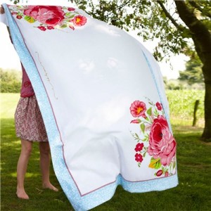vintage look tablecloth