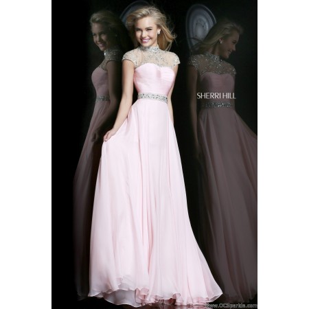 pink gown