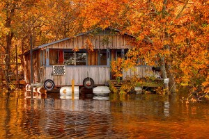 floating camping cabin