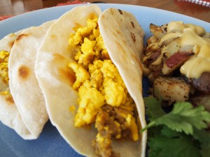 breakfast taco platter