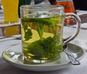 mint green tea