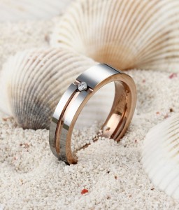 wedding ring in sand