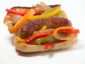 veggie sausage sandwich