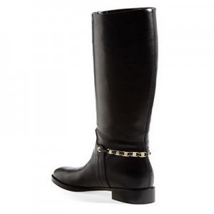 Nando' Chain Trim Leather Boot