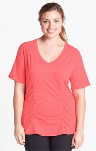 Plus size workout tees
