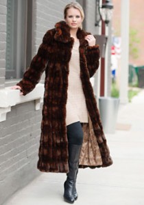 FABULOUS FURS mock mink coat