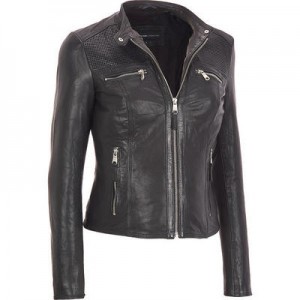 Marc New York Leather Jacket  w Top Zip Pockets
