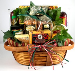 Gift basket loaded with goodies