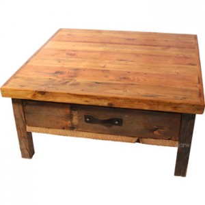 Reused barnwood furnishings