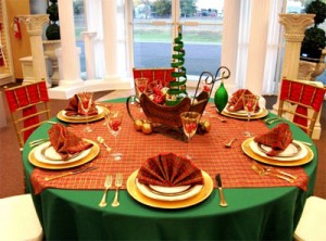 Dress the dining table