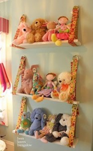 nursery wall shelves