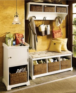 front hall organization idea