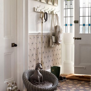 front hall with hooks