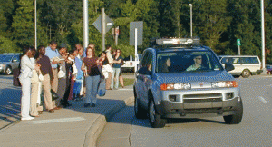 people and car