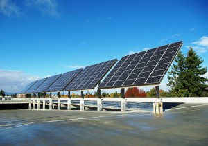 solor panels on building