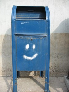 smile on mailbox