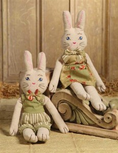  Fritz & Freida Rag Doll Bunnies